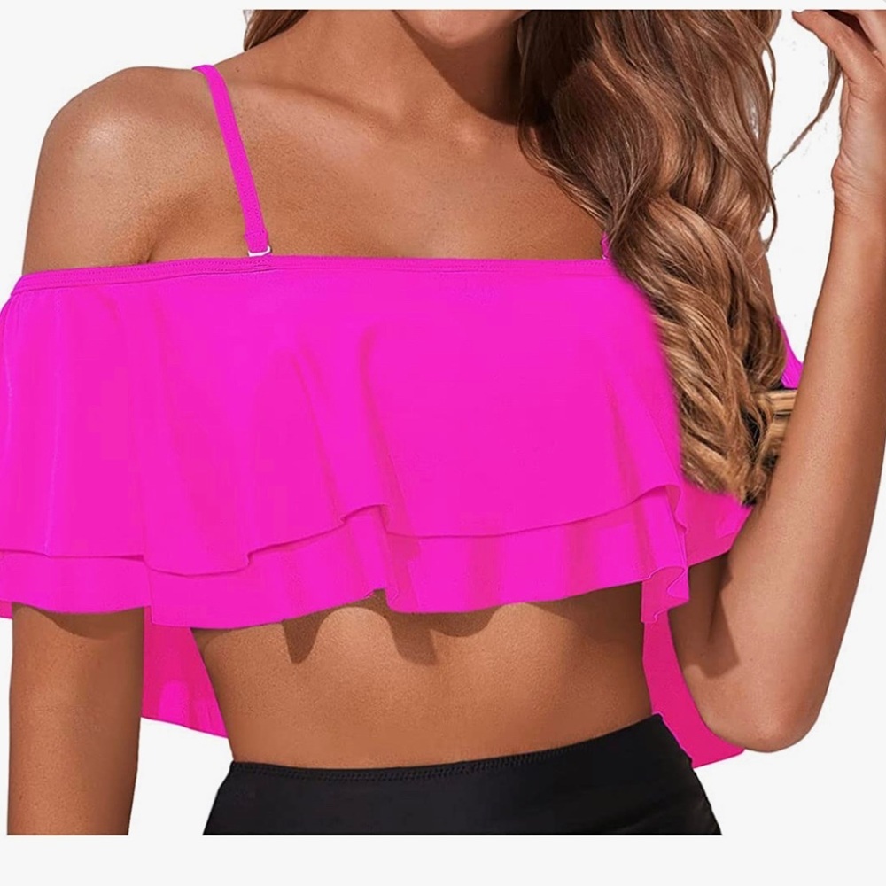 NWT Off the Shoulder Flounce Bikini